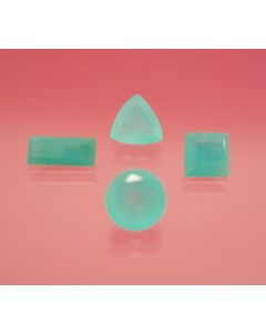 Chrysocolla facetted 6x4 mm, Mexico