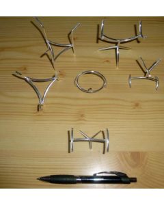 Stand with bending display made of real silver! ("U"-shape, small)