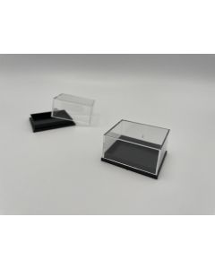 Thumbnail Box, Acrylic Box, T4L; black, 1 1/2 x 1 2/5 x 3/4 inch (41 x 35 x 21 mm); 100 pcs