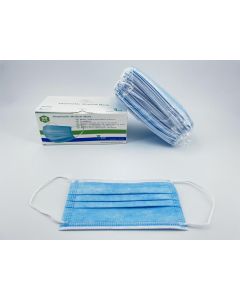 Mouth-nose protective masks, mouth guards, surgical masks; 3 layer; 10 pack with 50 pieces
