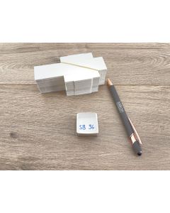 Specimen FoldUp Boxes SB 96; 1 1/4 x 1 1/4 x 1/2 inch (30 x 30 x 15 mm); 1,000 pcs, fit 96 per flat