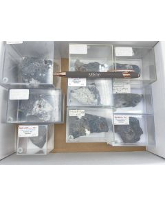 Minerals mixed; Ariskop Quarry, Namibia, Gerd Tremmel collection; 1 half size flat