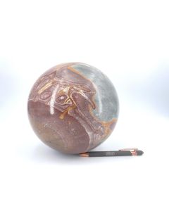 Jasper ball; rainbow jasper, polished, Indonesia; 