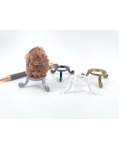 Ball stand, egg stand; 3,2 x 1,9 cm, silver; 10 pieces