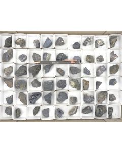 Silver minerals, pyrargyrite xx, dyscrasite, argyrodite xx, canfieldite xx; Colquechaca, Bolivia; 1 flat, Unique