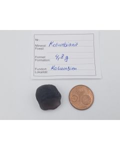 Columbianit (Tectite); Columbia, piece 2,1 cm; 1 unique piece with 4,8 g
