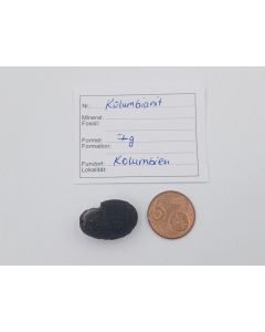 Columbianit (Tectite); Columbia, piece 2,5 cm; 1 unique piece with 7 g