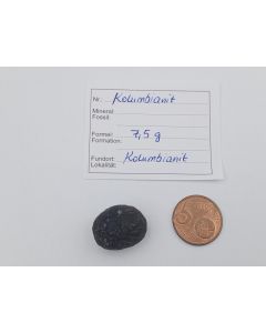 Columbianit (Tectite); Columbia, piece 2,2 cm; 1 unique piece with 7,5 g