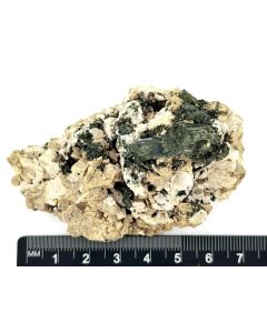 Zircon xls, Riebeckite xls; Mt. Malosa, Zomba, Malawi; Scab (599)
