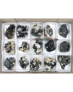 Aegirine xls, Zircon xls; Mt. Malosa, Zomba, Malawi; 1 unique flat (501)