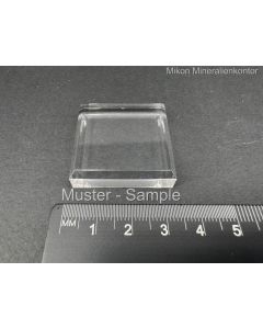 Acrylic squares; 1 1/4 x 1 1/4 x 3/8 inch; clear; polished sides;10 pieces