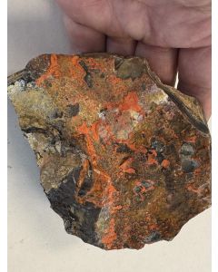 Cinnabar (myrickite) Mclaughlin Mine, CA, USA. Smcab