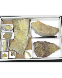 Phurcalite xls; UV-active; Posey Mine, UT, USA; 1 unique flat
