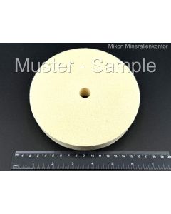 Felt lap, soft, 5 7/8 Inch diameter,  1 Inch strength, 5/8 Inch bore; 1 piece