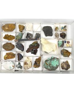 Mixed minerals; Laurion, Greece; 1 flat; unique