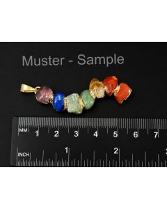 Chakra Pendant; in Gold-Coloured Metal Setting; 1 Piece