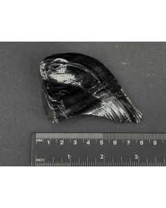 Obsidian (silver layer); Armenia; Scab; unique piece