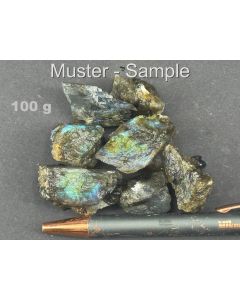 Labradorite; Ft. Dauphin, Madagascar; 100 g