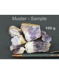 Amethyst (Chevron); Tanzania; 100 g