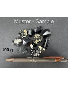Tourmaline (schorl) crystal/crystals; Namibia; 100 g