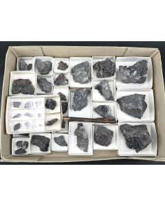 Proustite, Xanthoconite and other minerals from Imiter, Morocco – 1 unique flat