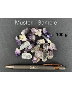 Amethyst xls, Quartz xls; Namibia; 100 g