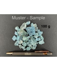 Aquamarine; gem grade (Top!); Malawi; 100 g