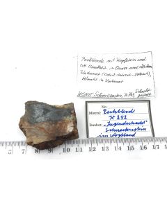 Uraninite - polished piece; 252 mine, Schneckenstein, Sachsen, Germany; Min; unique piece