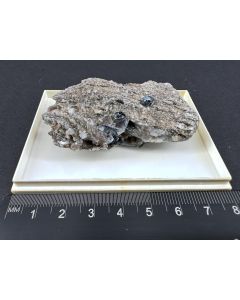 Hematite, Quartz xls; Wanni Glacier, Binn Valley, Switzerland; Cabinet; unique piece