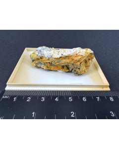 Guérinite crystals; Getchell Mine, NV, USA; small cabinet specimen; unique piece