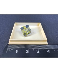 Guilleminite crystals; Musonoi, Katanga, DR Congo; micromount; unique piece