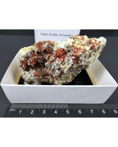Halotrichite, Botryogen, crystals; Falun Mine, Sweden; cabinet specimen; unique piece