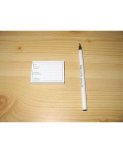 preprinted label pad, location labels, Made in Germany (!)