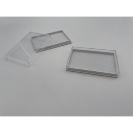 Miniature Box, Acrylic Box, T8L; white, 3 x 2 x 1/2 inch (80 x 55 x 12 ...