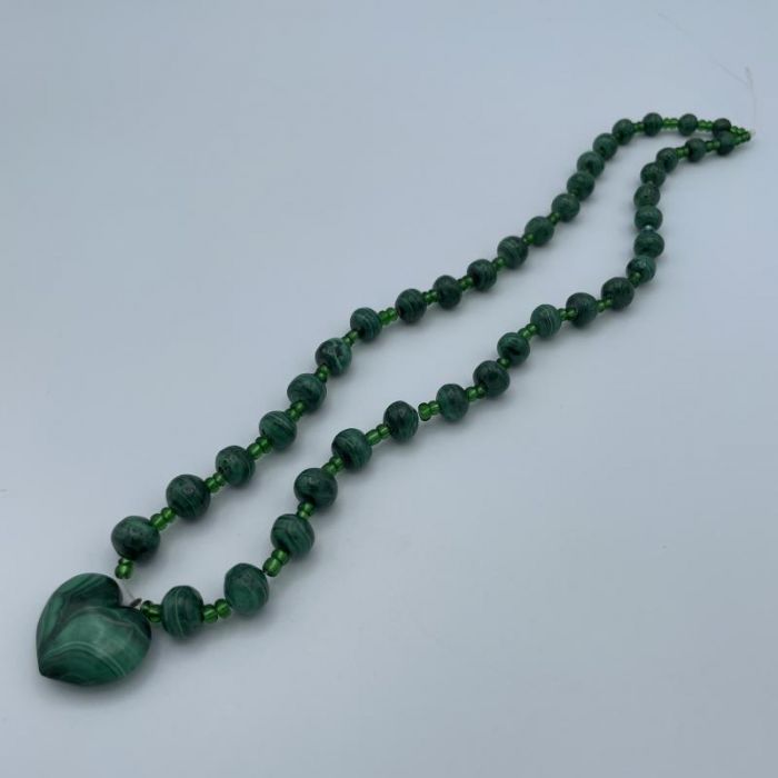 Vintage Art Deco Malachite Gemstone Bead Necklace. Carved Graduated Natural Malachite  Bead Necklace 25/59cm. Scottish Malachite Necklace. - Etsy