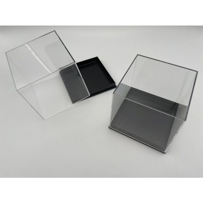 Small Cabinet Box, Acrylic Box, T8F; white, 3 1/4 x 3 1/4 x 3