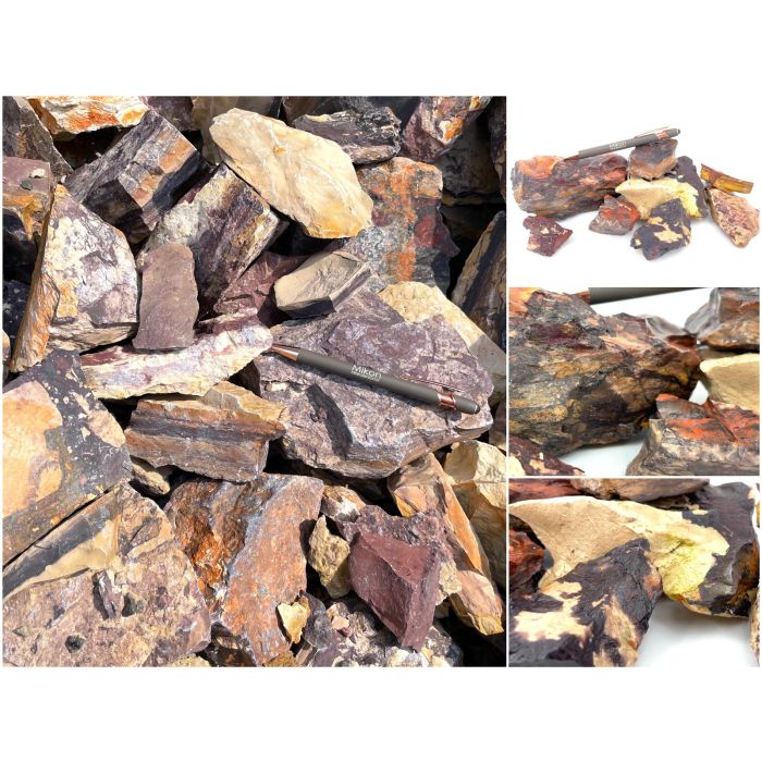Pyrophyllite, hard soap stone; multicolour, Namibia; 1 kg