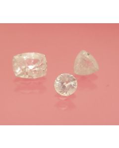 Aragonite facetted 2.8 mm, Spain