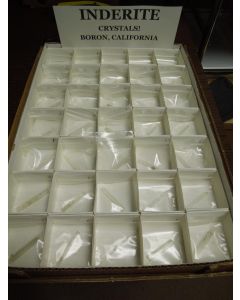 Inderite xls; Boron Open Pit Mine, Boron, Kern Co. CA, USA; 1 flat.