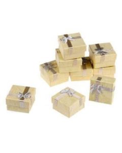 Jewellery box, yellow coloured 4x4 cm, 100 pieces