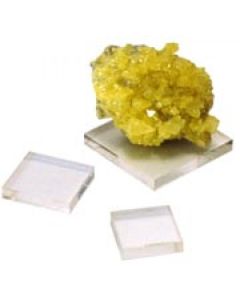 Acrylic squares 3 x 3 x 0.25", clear, box of 20 pieces