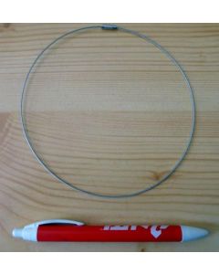 Metal strap (necklace type) silver with screw lock 10 piece