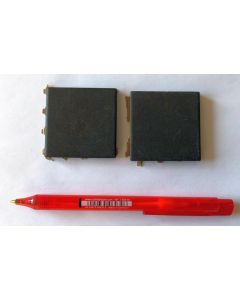 Line panel - streak plate; black, for mineral identification; 1 piece