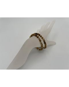 Bracelet, landscape jaspis, 6 mm spheres, 1 piece