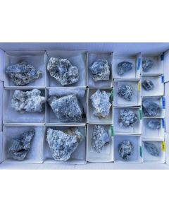 Coelestine (Celestine) xx; Meckleys Quarry, Pennsylvania, USA; 1 flat