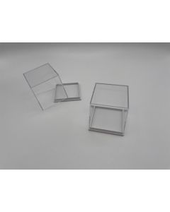 Miniature Box, Acrylic Box, T52E; white, 2 x 2 x  2 inch (50 x 50 x 52 mm); original case with 462 pcs