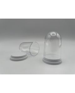 Domed Box; white, large, 1 3/4 x 2 1/2 inch (44 x 68 mm); full case with 1000 pcs