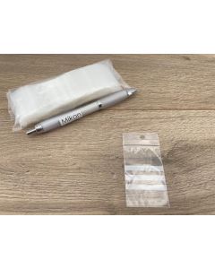 Zip lock bags; 40 x 60 mm; 100 pieces. Made in Germany (!)