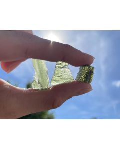 Moldavite (Tectite); Czech Republic, pieces 1-3,5cm; 5 g