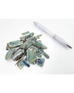 Kyanite crystals; blue-green, Tanzania; 100 g